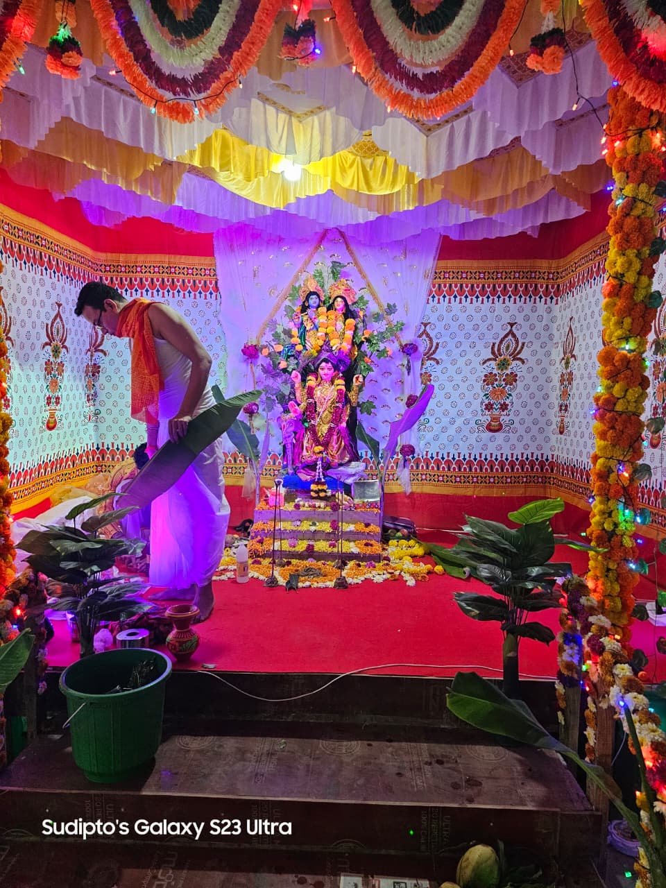 Vishwakarma Puja celebrations and festivities on site
