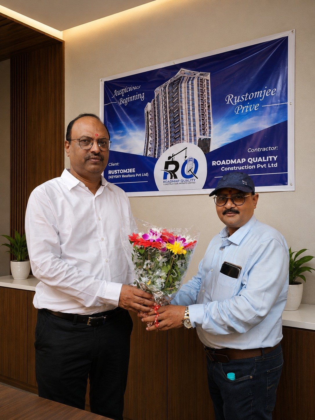 Contract signing ceremony for the Rustomjee Privé project